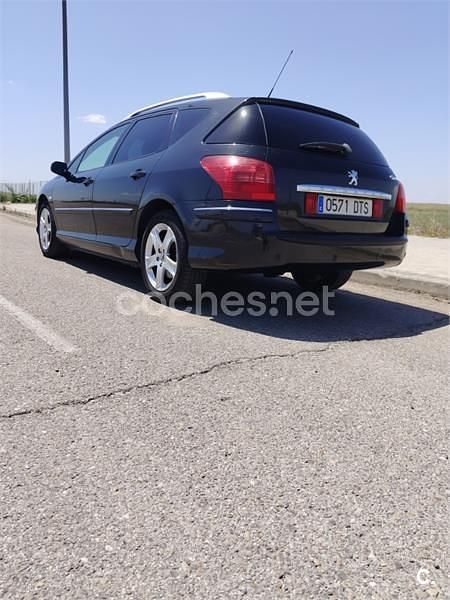 Usado Peugeot 407 Sport 136 CV (100 kW) 2005 Negro Familiar