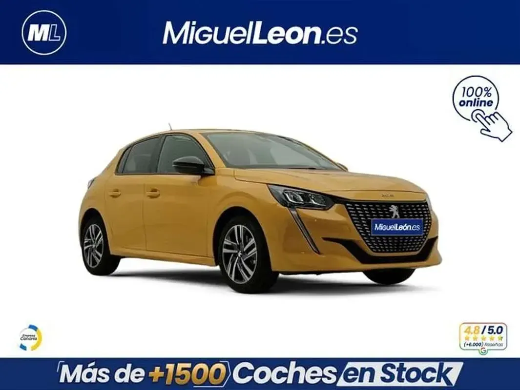 Usado Peugeot 208 Allure 102 CV (75 kW) 2023 Amarillo Utilitario