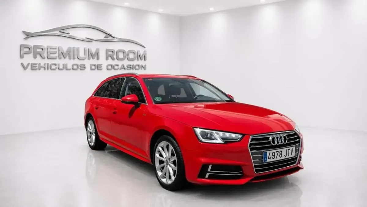 Usado Audi A4 S-Line 150 CV (110 kW) 2017 Rojo Berlina