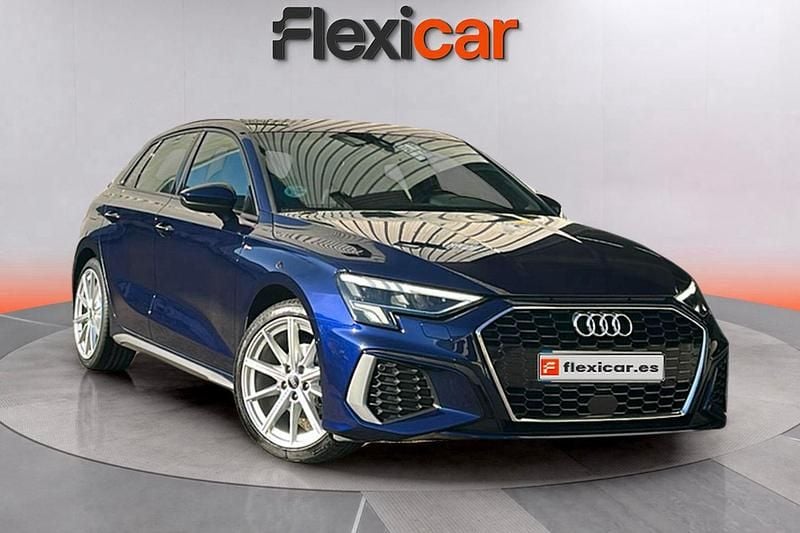 Azul Usado 2023 Audi A3 Sportback S-Line Berlina | 24.990 € (Buen precio) - Imagen 1/4