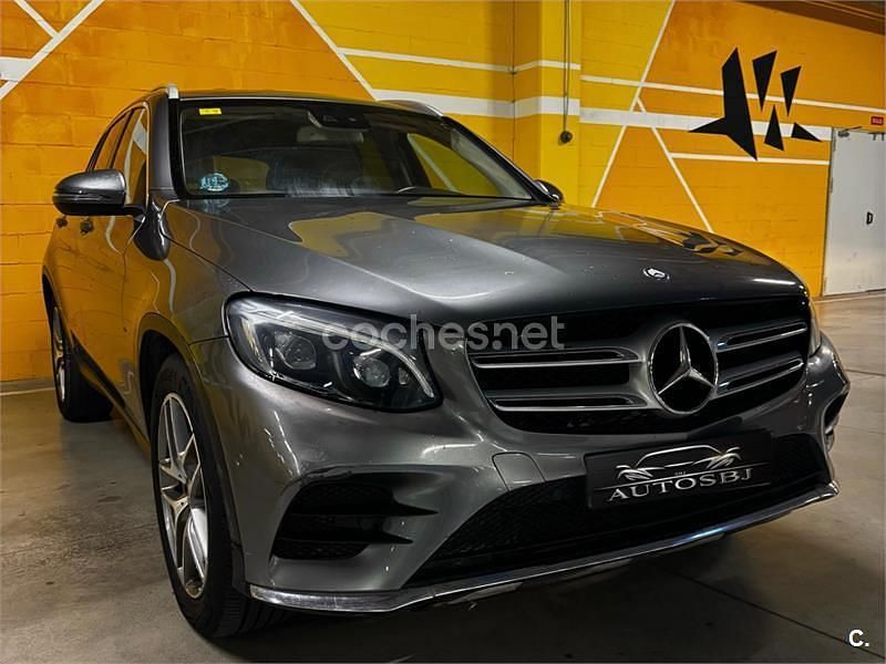 Usado Mercedes GLC250 AMG line 204 CV (150 kW) 2016 Gris / plata SUV