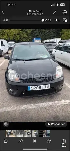 Usado Ford Fiesta Sport 100 CV (73 kW) 2007 Negro Utilitario