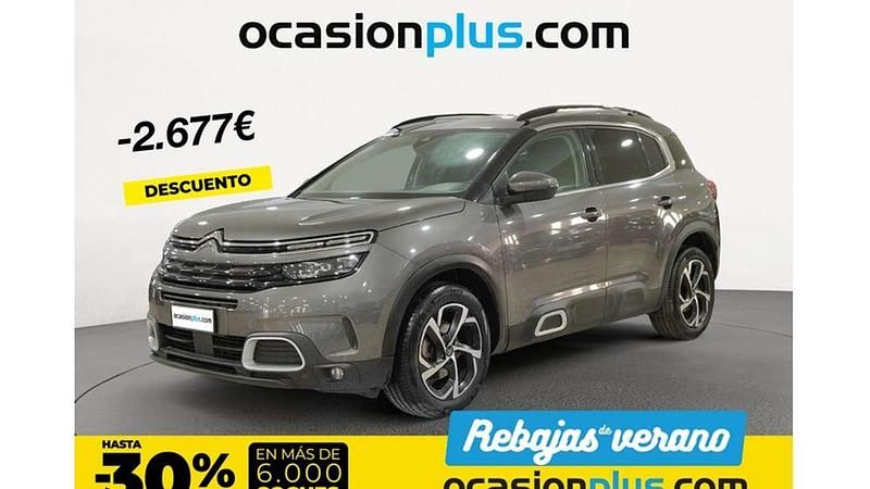 Gris Usado 2021 Citroën C5 Aircross Feel SUV | 16.773 € (Precio justo) - Imagen 1/4