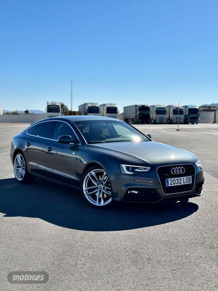 Usado Audi A5 Sportback S-Line 245 CV (180 kW) 2016 Gris Utilitario