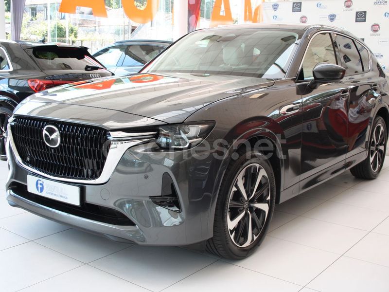Gris / plata Usado 2024 Mazda CX-60 Takumi-Line SUV | 48.900 € (Precio justo) - Imagen 1/4
