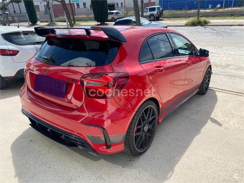Rojo Usado 2017 Mercedes A45 AMG Berlina | 36.500 € (Precio justo) - Imagen 1/4