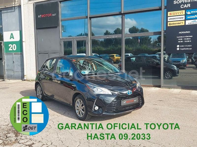 Negro Usado 2018 Toyota Yaris Hybrid Advance Berlina | 12.500 € (Buen precio) - Imagen 1/4