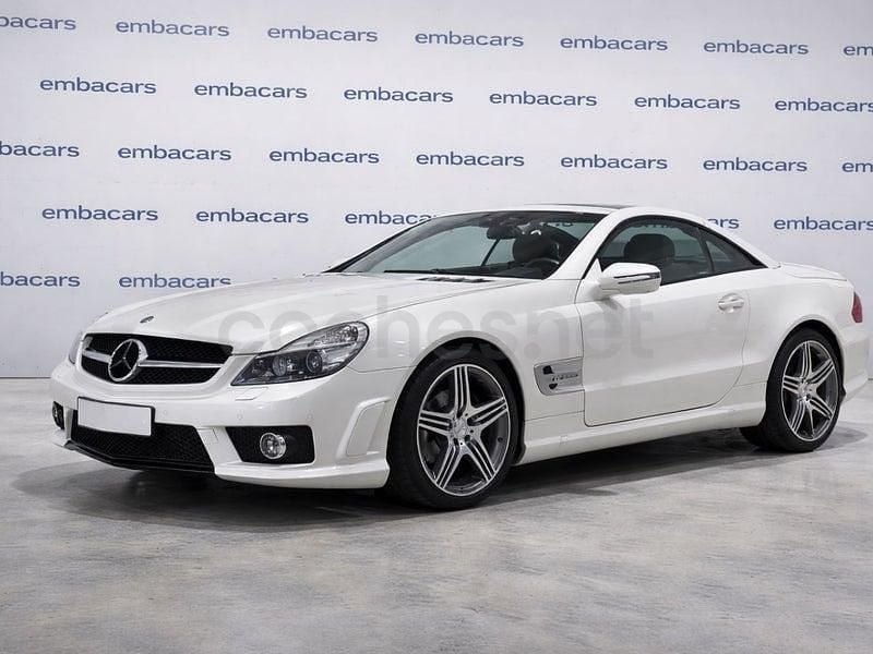 Usado Mercedes SL63 AMG AMG 525 CV (386 kW) 2008 Blanco Descapotable
