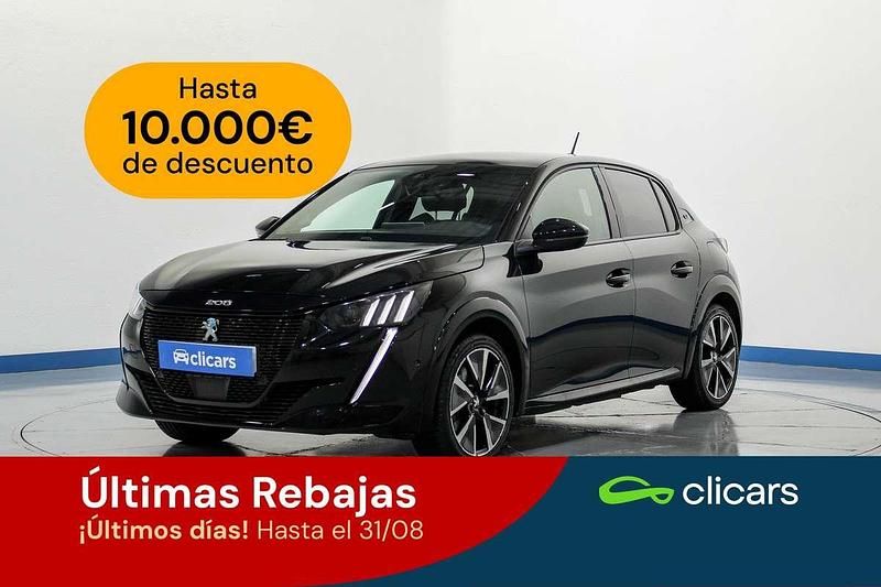 Negro Usado 2021 Peugeot e-208 GT Utilitario | 12.690 € (Precio justo) - Imagen 1/4