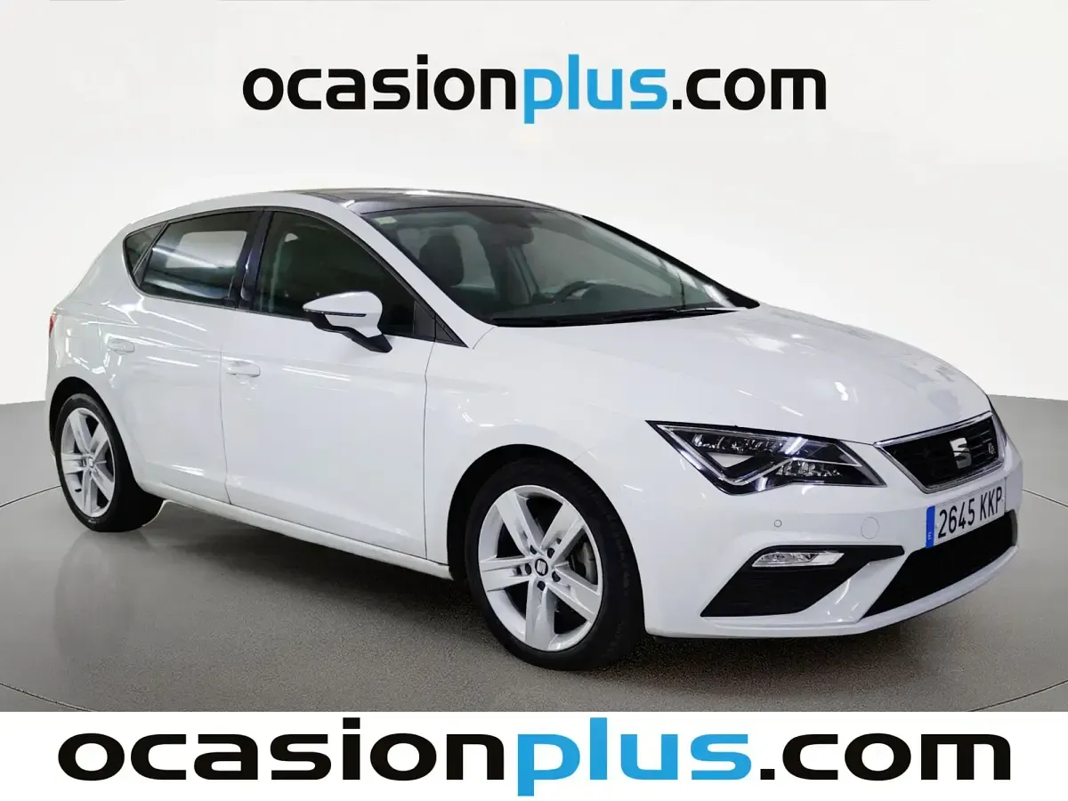 Usado Seat Leon FR 125 CV (91 kW) 2018 Blanco Utilitario