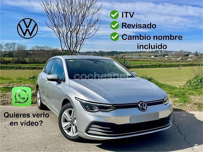 Usado VW Golf VIII Life 110 CV (80 kW) 2020 Gris / plata Berlina