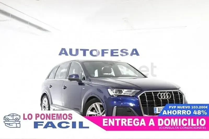 Usado Audi Q7 S-Line 286 CV (210 kW) 2021 Azul SUV