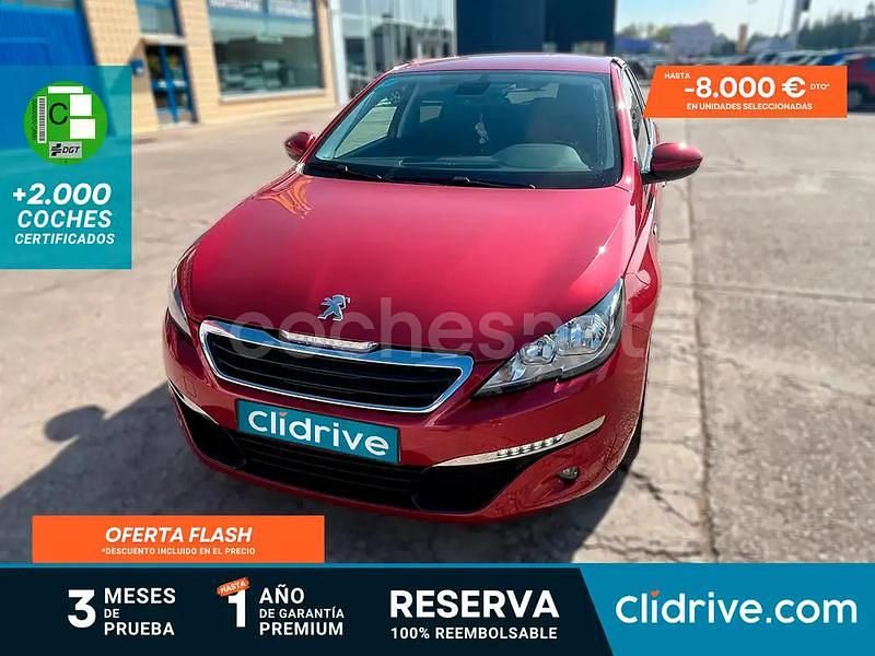 Rojo Usado 2015 Peugeot 308 Style Berlina | 6990 € (Buen precio) - Imagen 1/3