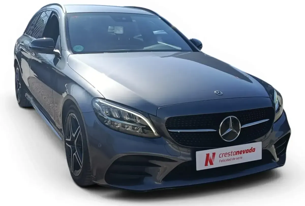 Usado Mercedes C220 AMG line 194 CV (142 kW) 2021 Gris Familiar