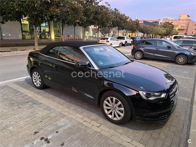 Usado Audi A3 Cabriolet Ambition 110 CV (80 kW) 2016 Negro Descapotable