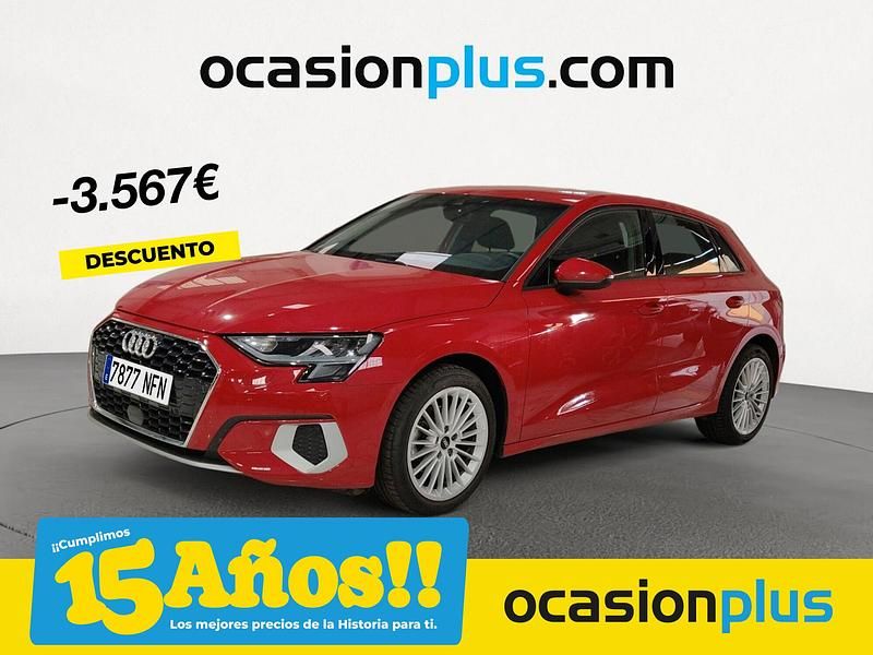 Rojo Usado 2023 Audi A3 Advanced Plus | 24.890 € (Precio justo) - Imagen 1/4