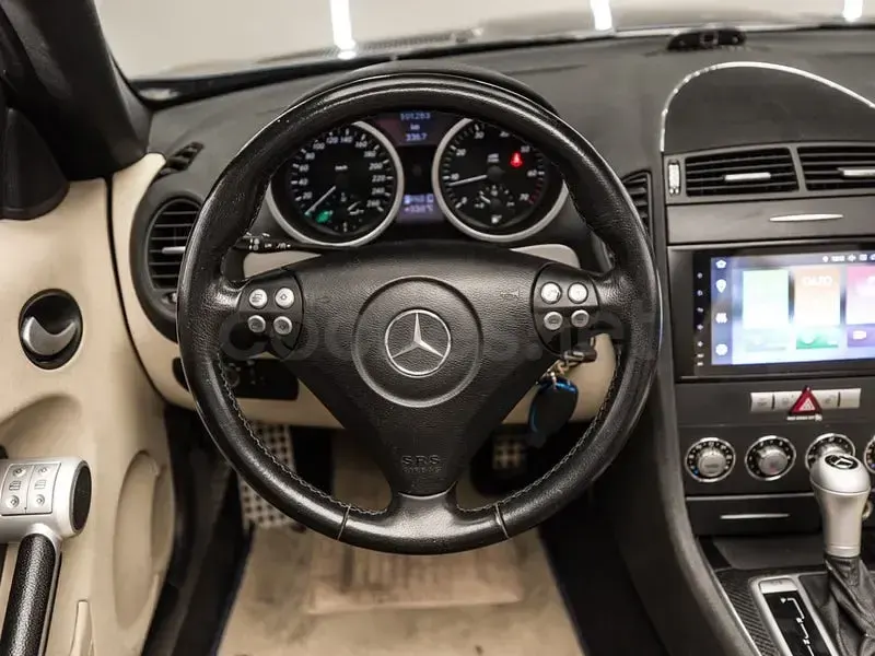 Usado Mercedes SLK200 163 CV (119 kW) 2006 Azul Descapotable