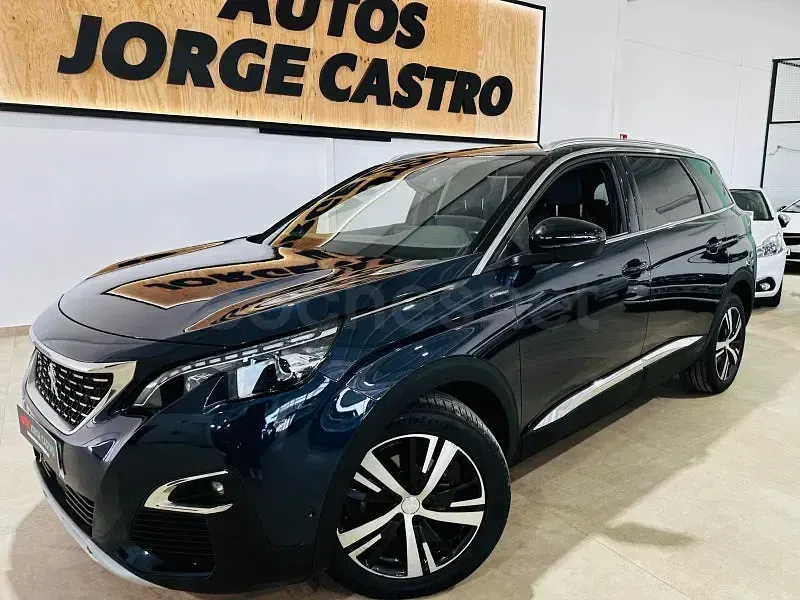 Usado Peugeot 5008 GT-line 130 CV (95 kW) 2019 Azul Monovolumen