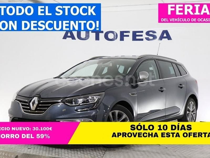 Gris / plata Usado 2018 Renault Mégane GT Line GT-Line Familiar | 12.950 € (Precio justo) - Imagen 1/4