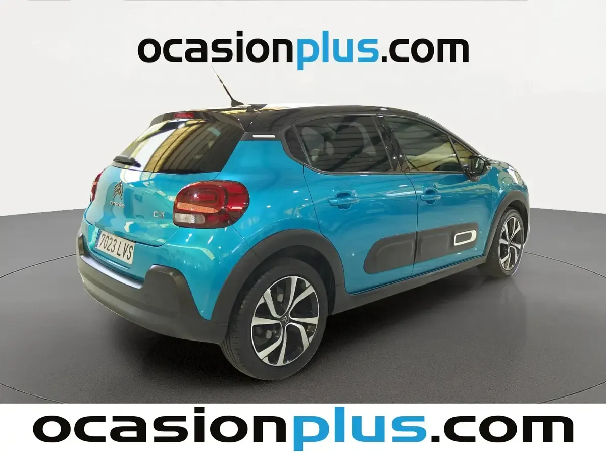 Usado Citroën C3 PureTech 110 CV (80 kW) 2021 Azul Utilitario