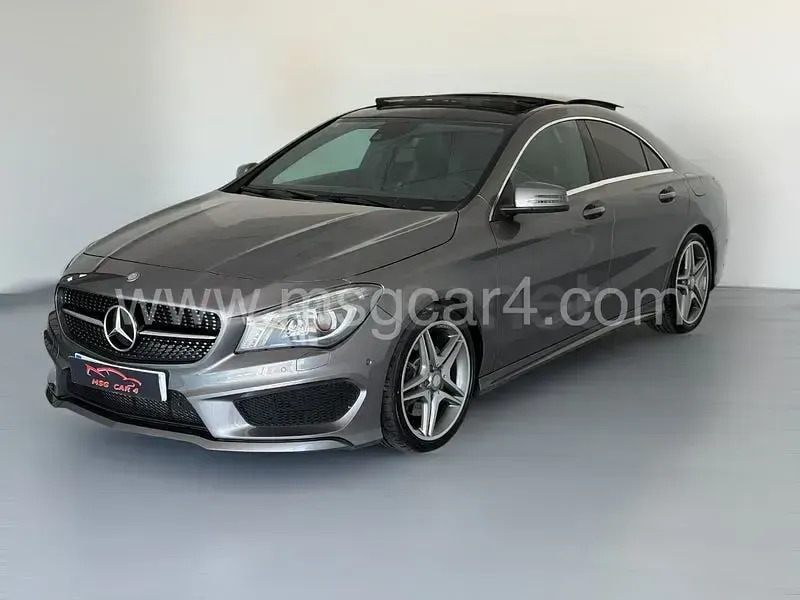 Usado Mercedes CLA220 AMG line 170 CV (125 kW) 2013 Gris / plata Coupe