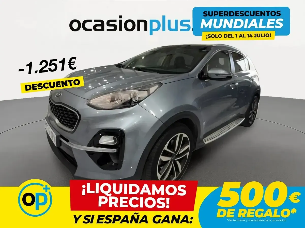 Usado Kia Sportage 115 CV (84 kW) 2018 Gris SUV