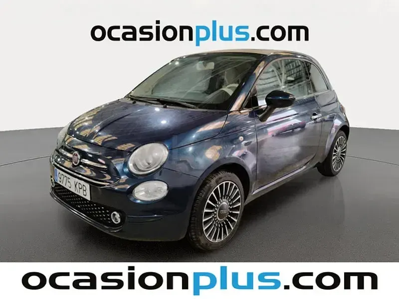 Usado Fiat 500C Lounge 69 CV (50 kW) 2018 Azul Descapotable