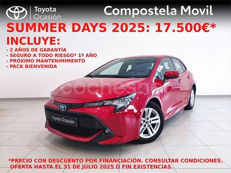Rojo Usado 2021 Toyota Corolla Active Berlina | 18.900 € (Precio justo) - Imagen 1/4