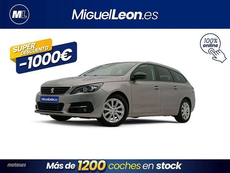 Gris / plata Usado 2020 Peugeot 308 Style Familiar | 11.985 € (Precio justo) - Imagen 1/3
