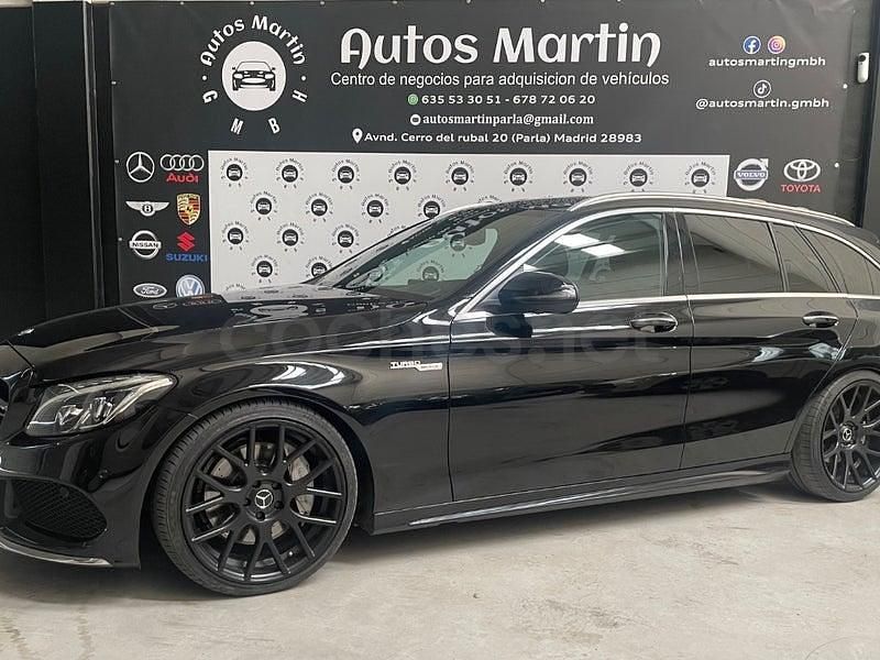 Usado Mercedes C250 AMG line 204 CV (150 kW) 2016 Negro Familiar