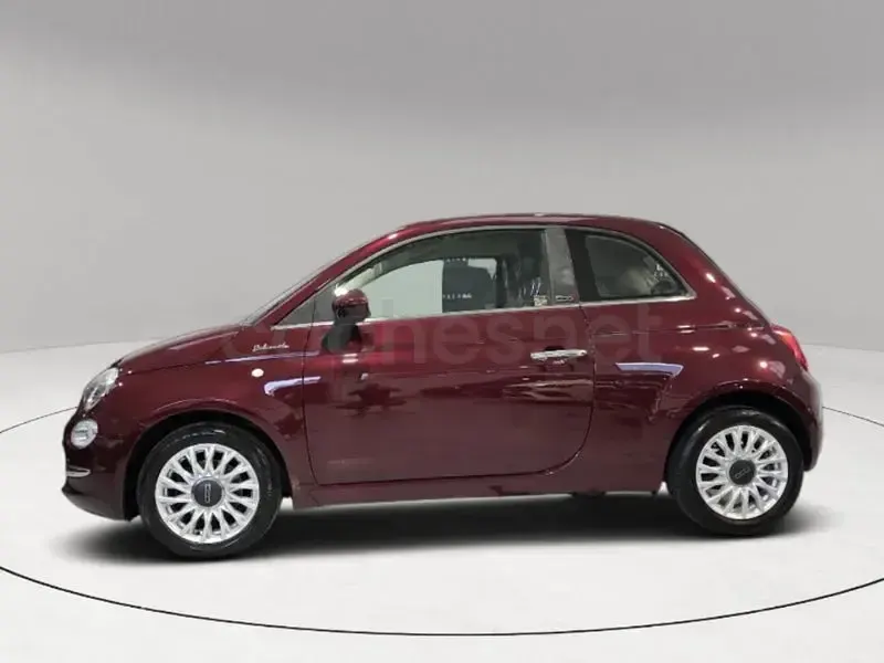 Usado Fiat 500C Connect 70 CV (51 kW) 2021 Granate Descapotable