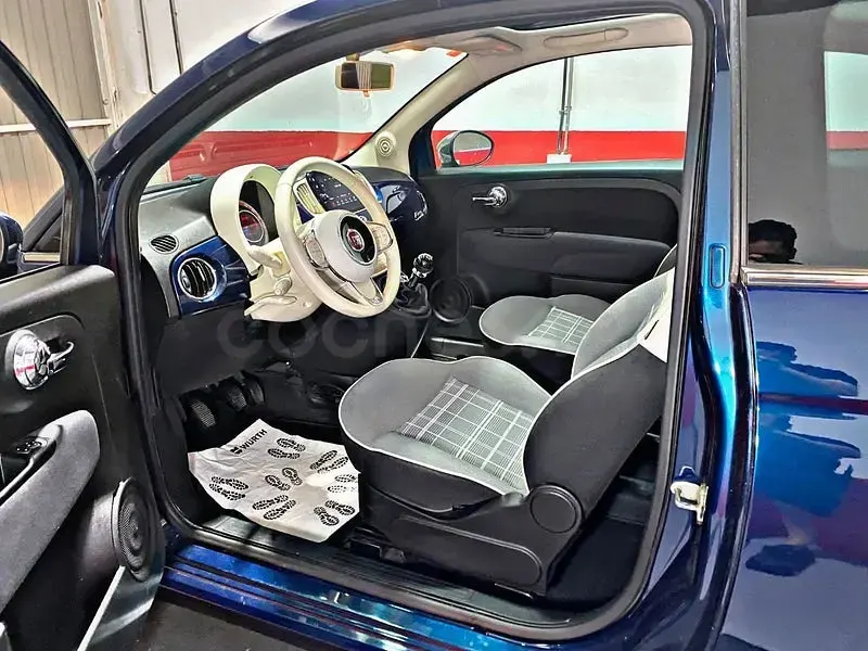 Usado Fiat 500 Lounge 69 CV (50 kW) 2019 Azul Berlina