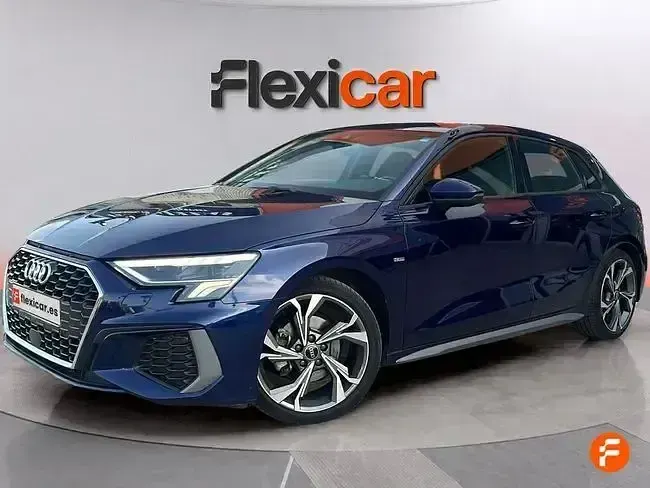 Usado Audi A3 Sportback 150 CV (110 kW) 2021 Azul Utilitario