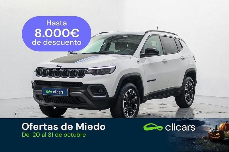 Blanco Usado 2024 Jeep Compass Trailhawk SUV | 27.990 € (Precio justo) - Imagen 1/4