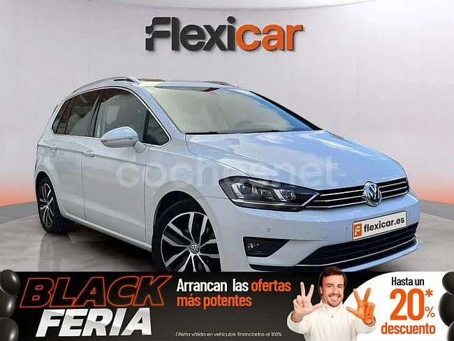 Blanco Usado 2018 VW Golf Sportsvan Sportline Monovolumen | 16.790 € (Precio justo) - Imagen 1/4