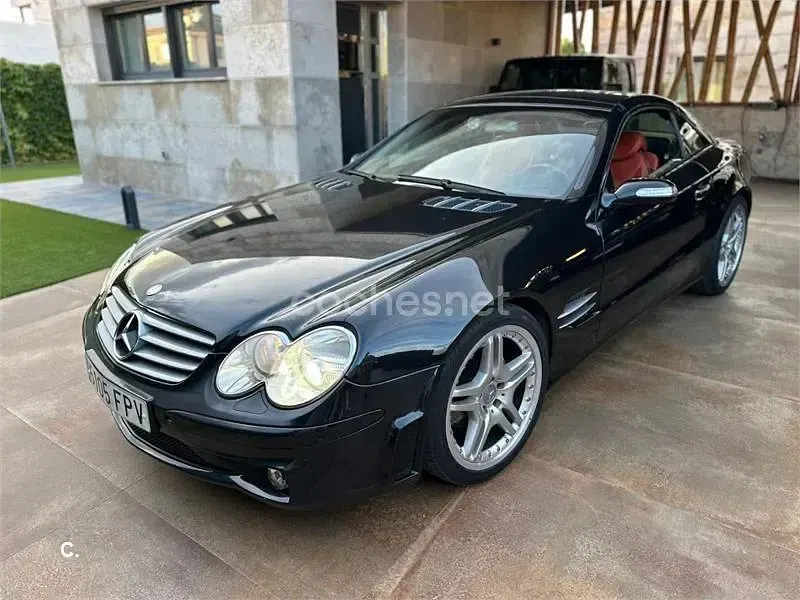 Usado Mercedes SL350 245 CV (180 kW) 2003 Negro Descapotable