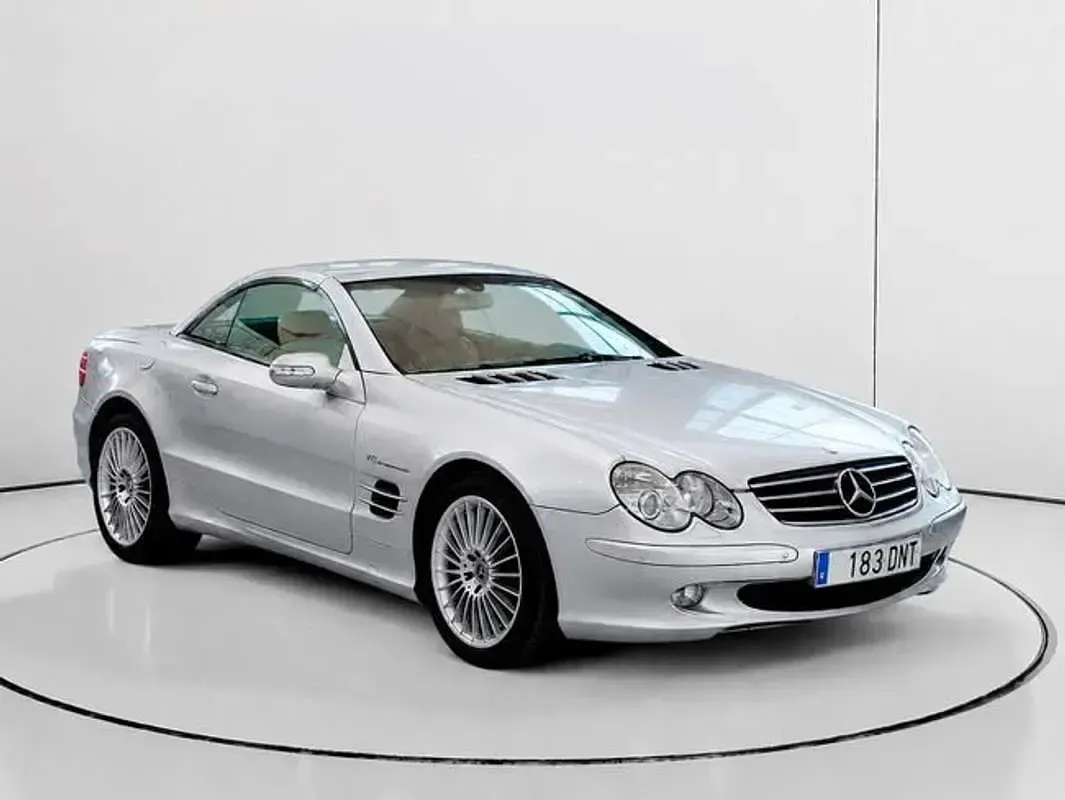 Usado Mercedes SL500 306 CV (225 kW) 2005 Gris Descapotable