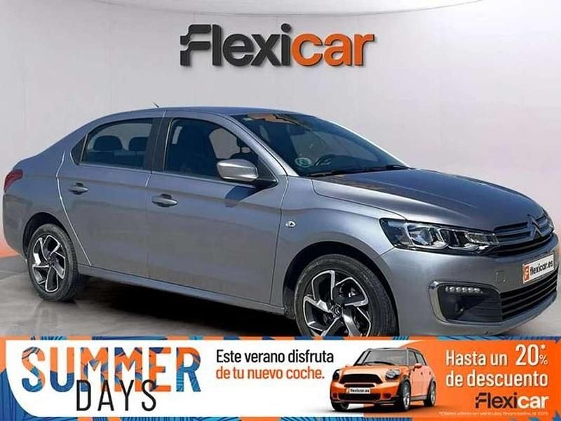 Gris Usado 2019 Citroën C-Elysee I PureTech Berlina | 7490 € (Precio justo) - Imagen 1/4