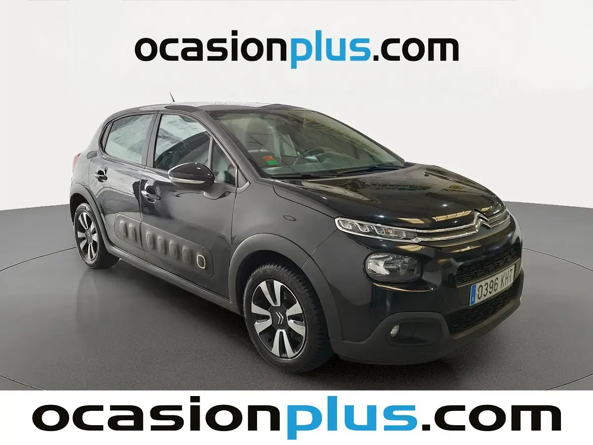 Usado Citroën C3 Feel 82 CV (60 kW) 2018 Negro Utilitario