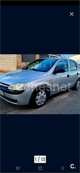 Usado Opel Corsa Edition 65 CV (47 kW) 2003 Gris / plata Berlina