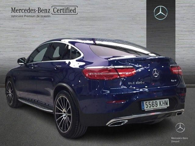 Usado Mercedes GLC220 AMG 170 CV (125 kW) 2018 Azul brillante Coupe