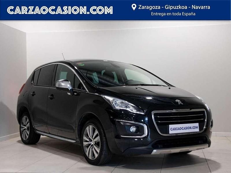 Negro Usado 2015 Peugeot 3008 Style Monovolumen | 9900 € (Precio justo) - Imagen 1/4