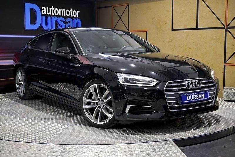 Usado Audi A5 Sportback S-Line 218 CV (160 kW) 2018 Negro Utilitario