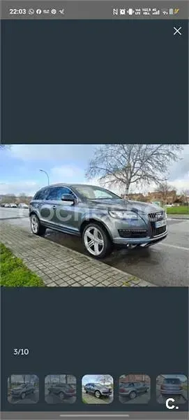Usado Audi Q7 S-Line 240 CV (176 kW) 2011 Gris / plata SUV