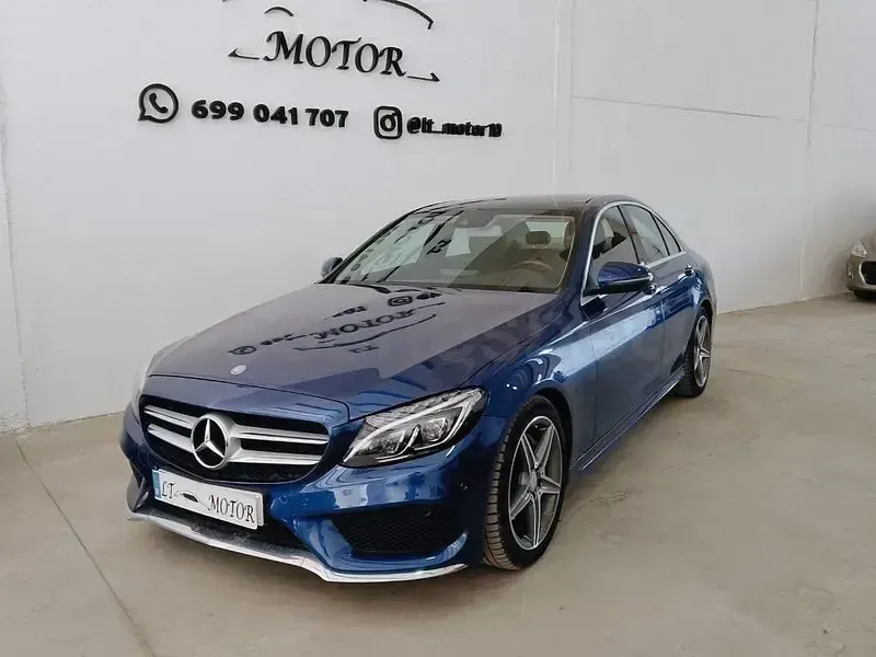 Usado Mercedes C220 170 CV (125 kW) 2017 Azul Berlina