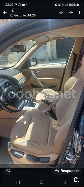 Usado BMW X3 150 CV (110 kW) 2008 Negro SUV