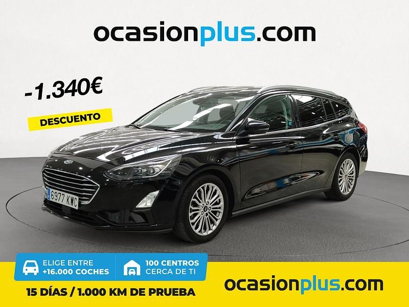 Negro Usado 2019 Ford Focus Titanium Familiar | 14.750 € (Precio justo) - Imagen 1/4