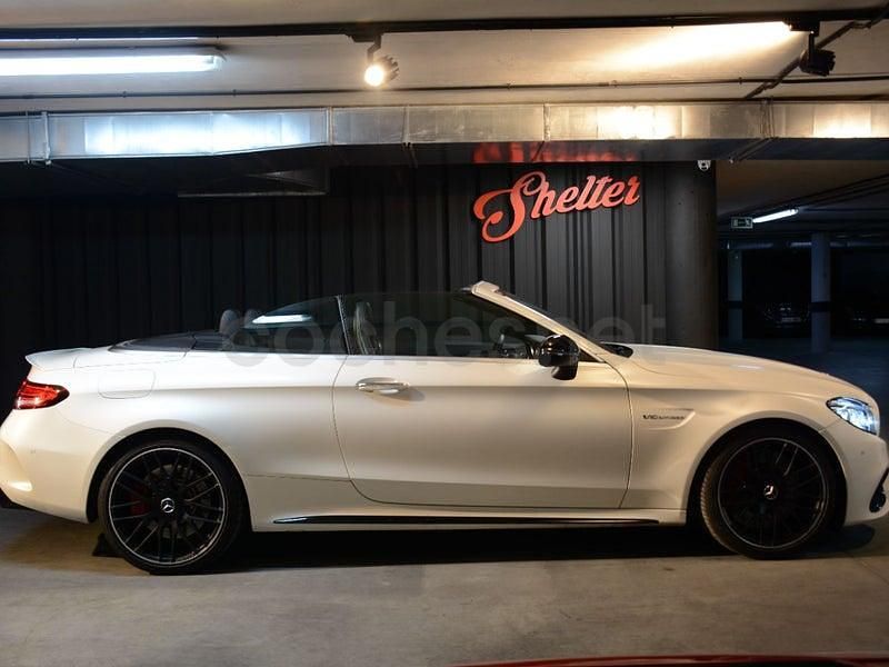 Usado Mercedes C63S AMG 510 CV (375 kW) 2021 Blanco Descapotable