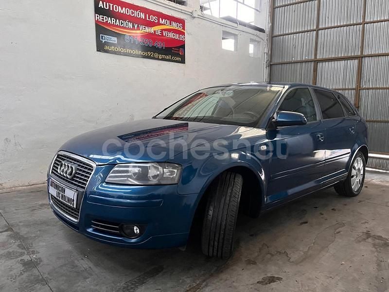 Usado Audi A3 Ambition 140 CV (102 kW) 2008 Azul Berlina