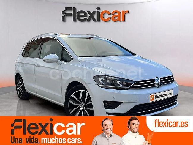 Blanco Usado 2018 VW Golf Sportsvan Sportline Monovolumen | 14.990 € (Precio justo) - Imagen 1/4